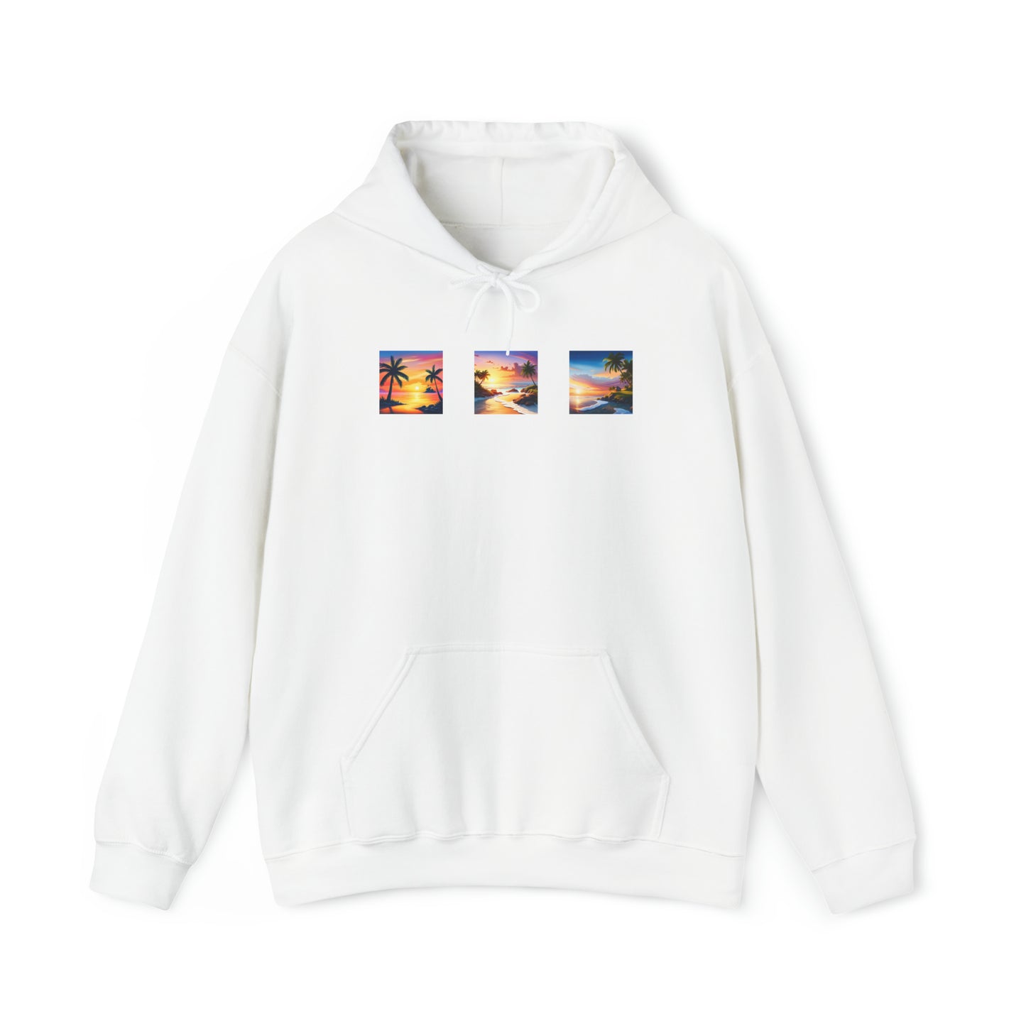 E Special Beach Sunsets Unisex Heavy Blend™ Hooded Sweatshirt