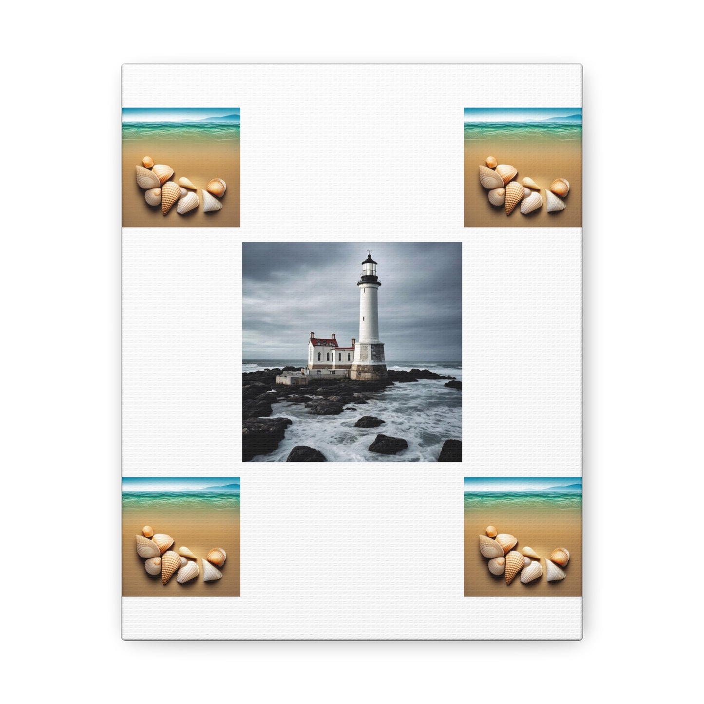 Lighthouse White Canvas Gallery Wraps