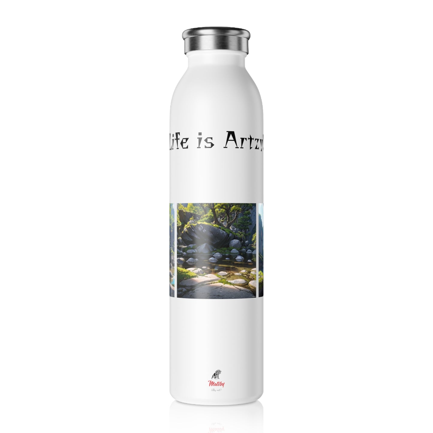 Artzy Slim Water Bottle