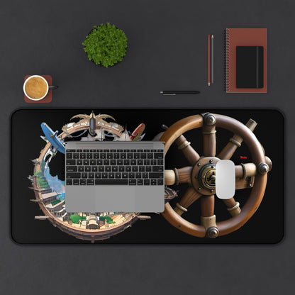 Nautical Desk Mat, Black