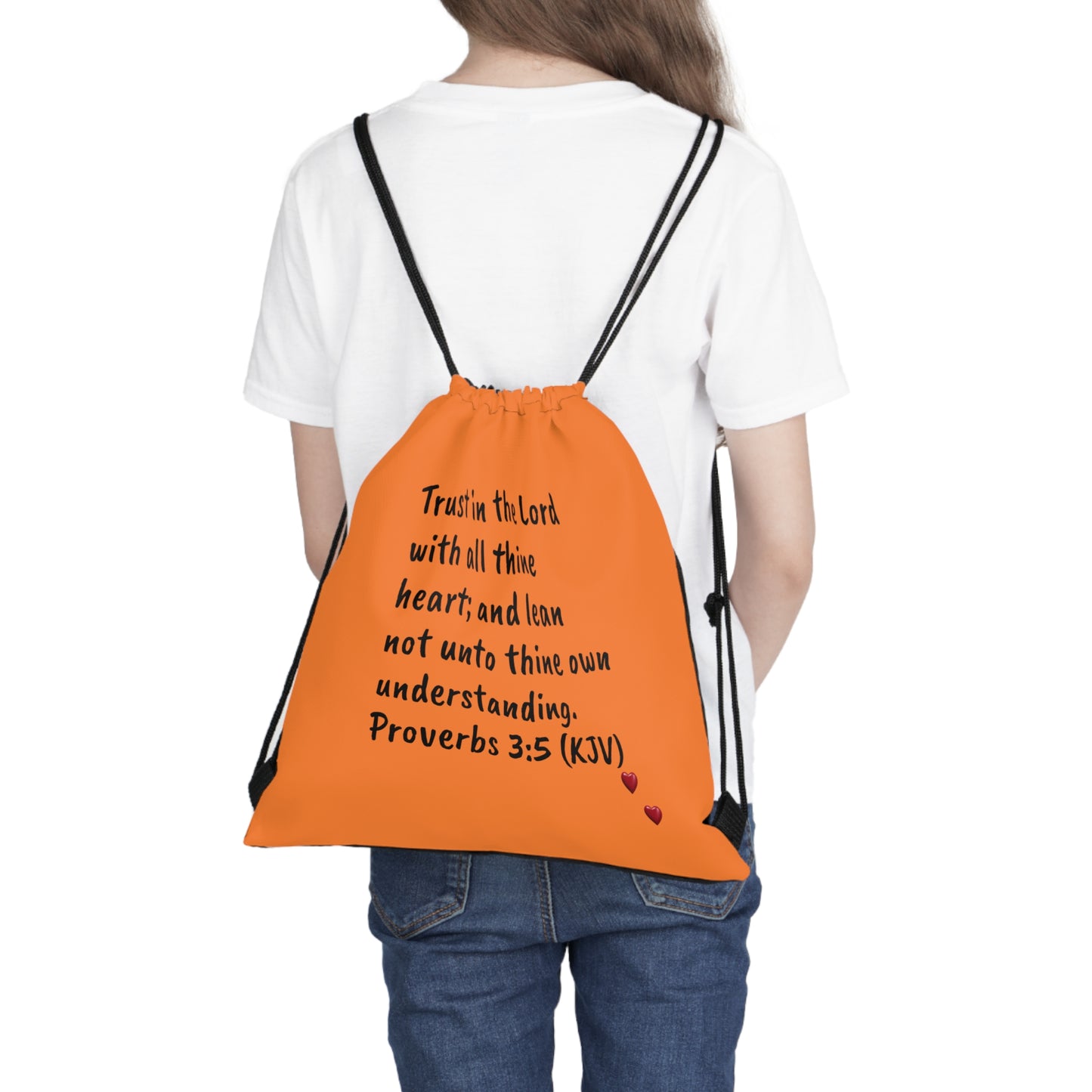 Bible Speaks Outdoor Drawstring Orange