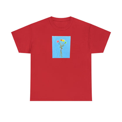 Matiby "Artzy" Flower Unisex Heavy Cotton Tee