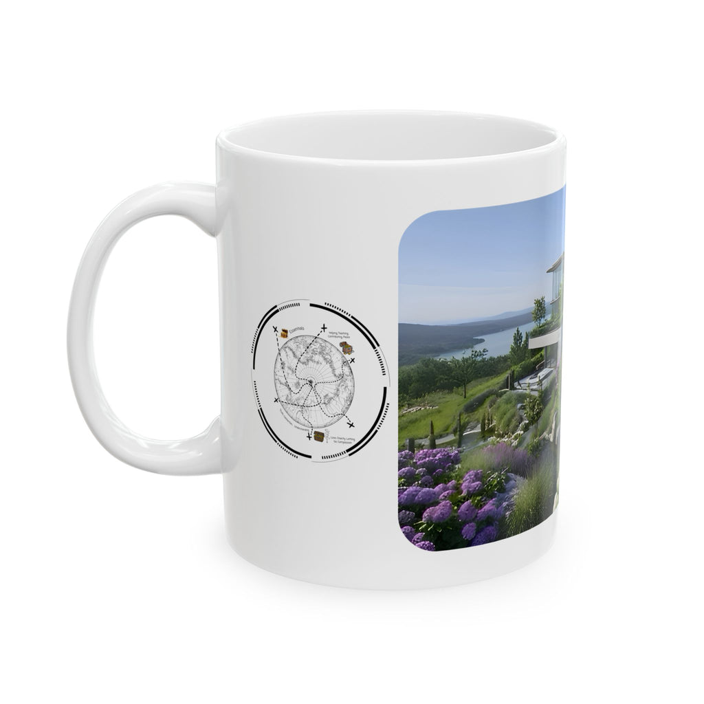 Cozy Architecture & Dreamy Landscapes #20 White Ceramic Mug – Homes Home Sweet Home Cup (11oz/15oz)