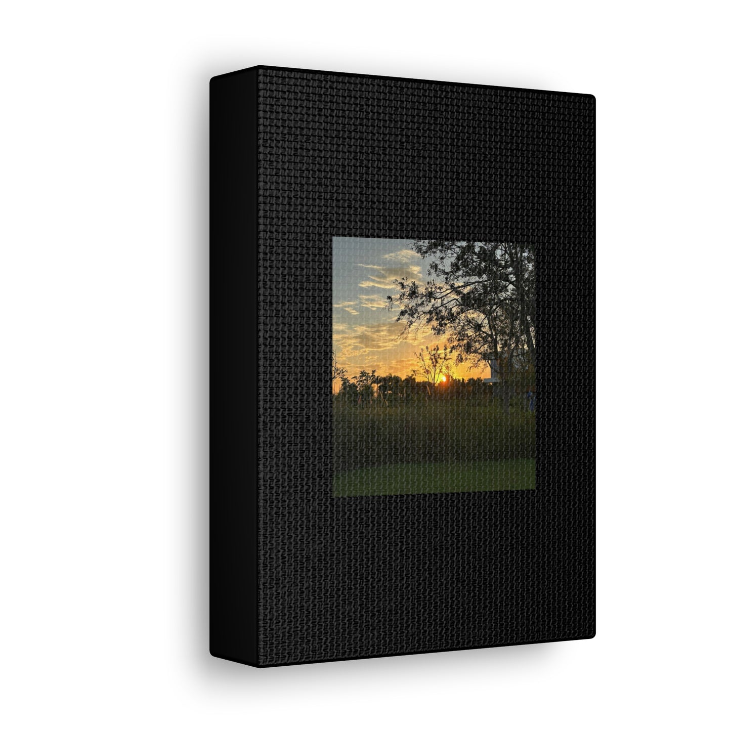 Sunset Black Canvas Gallery Wraps