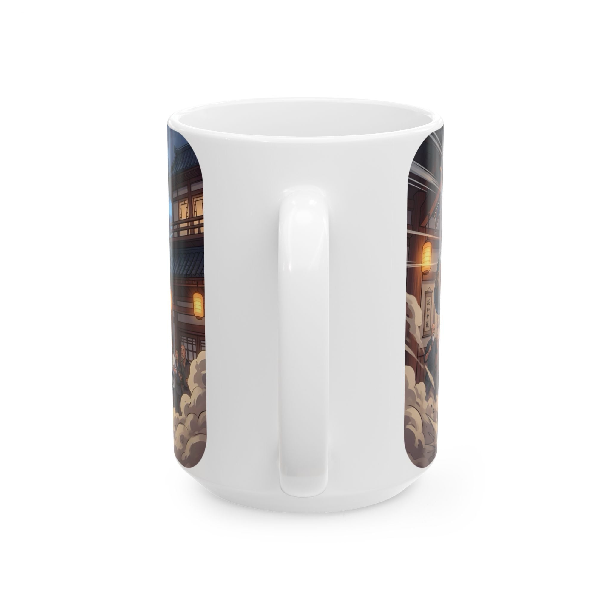Daylight Saving Time Fight White Ceramic Mug – Brawling For Sleep Cup (11oz, 15oz)