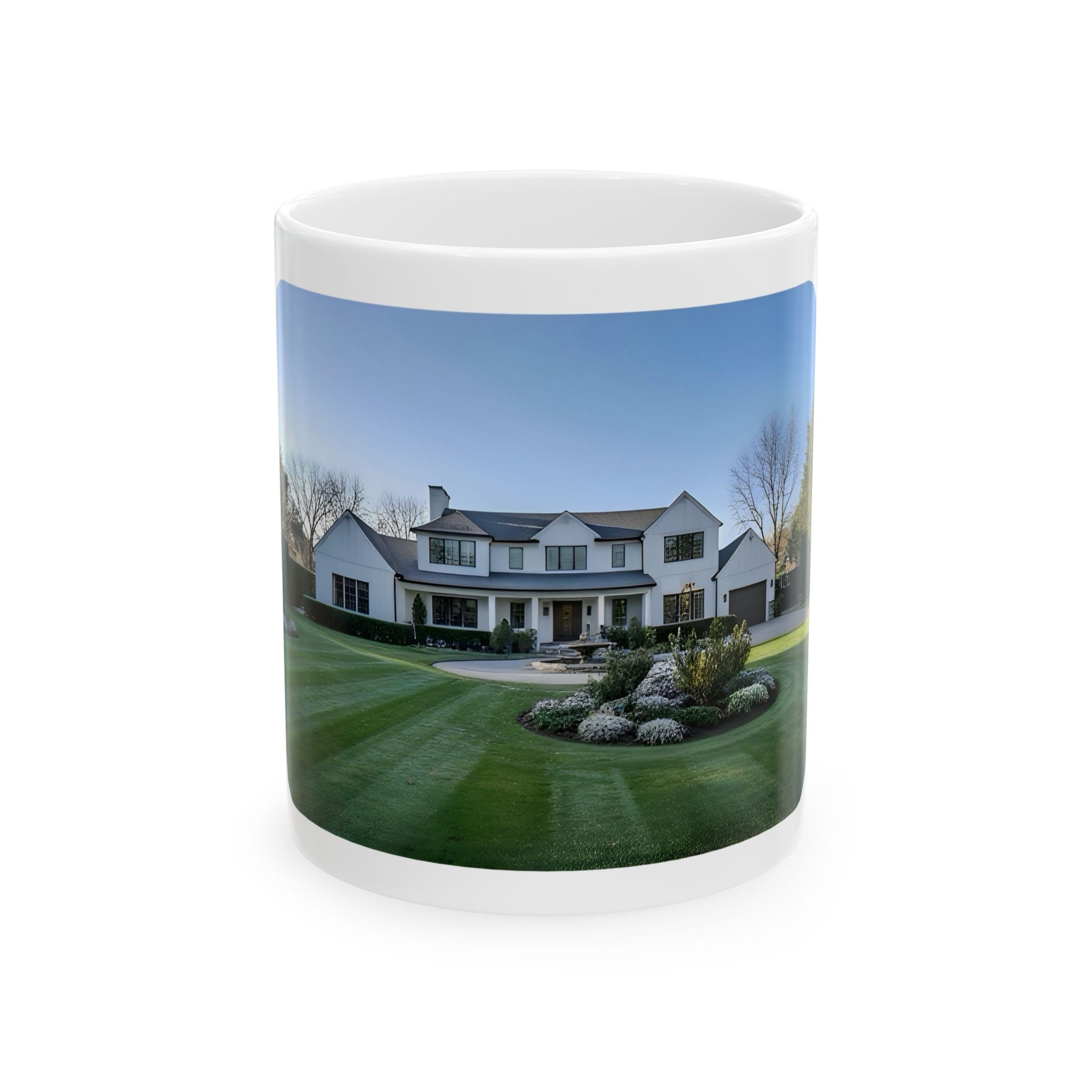 Cozy Architecture & Dreamy Landscapes #4 White Ceramic Mug – Homes Home Sweet Home Cup (11oz/15oz)