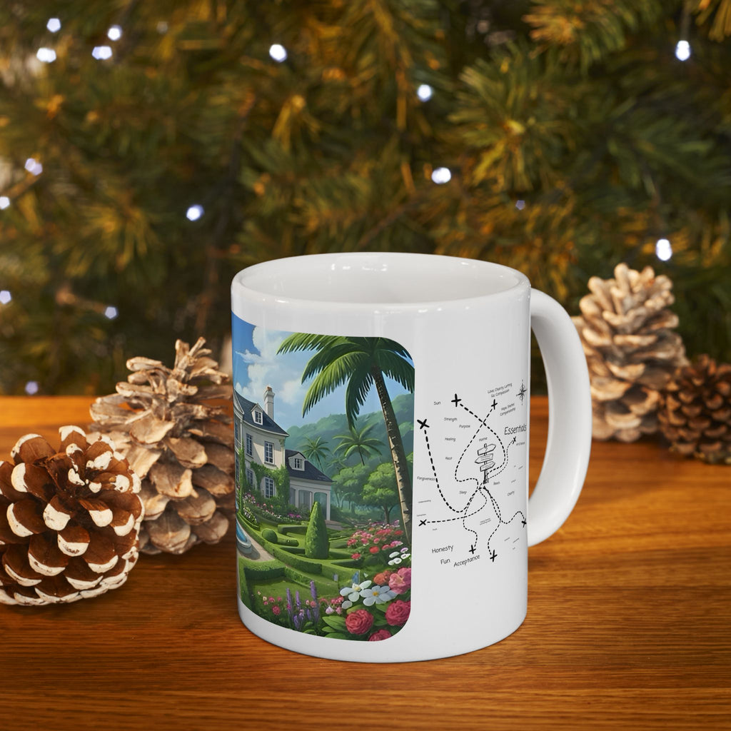 Cozy Architecture & Dreamy Landscapes #43 White Ceramic Mug – Homes Home Sweet Home Cup (11oz/15oz)