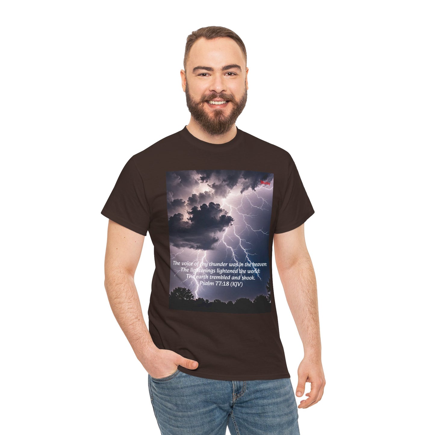 Lightning Style Thunder Unisex Heavy Cotton Tee