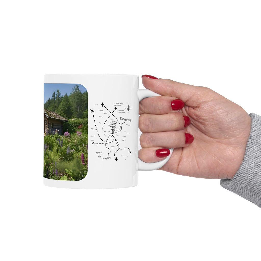 Cozy Architecture & Dreamy Landscapes #24 White Ceramic Mug – Homes Home Sweet Home Cup (11oz/15oz)