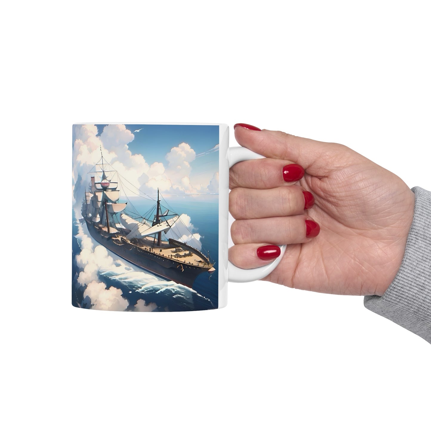 Nautical Ship Ceramic Mug, 11oz