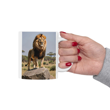 Matiby Lion Ceramic Mug, 11oz