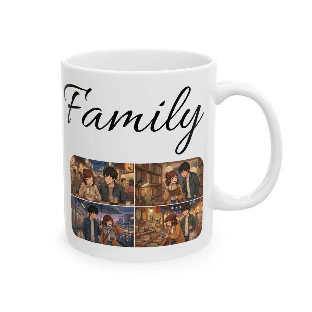 Family & Friends #10 Forever White Ceramic Mug — Cozy Feast Cup (11oz/15oz)